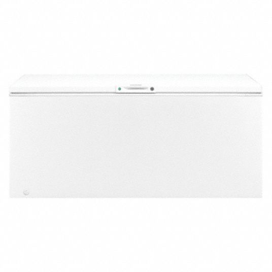 FRIGIDAIRE, White, 24.8 cu ft Freezer Capacity, Chest Freezer 123C16