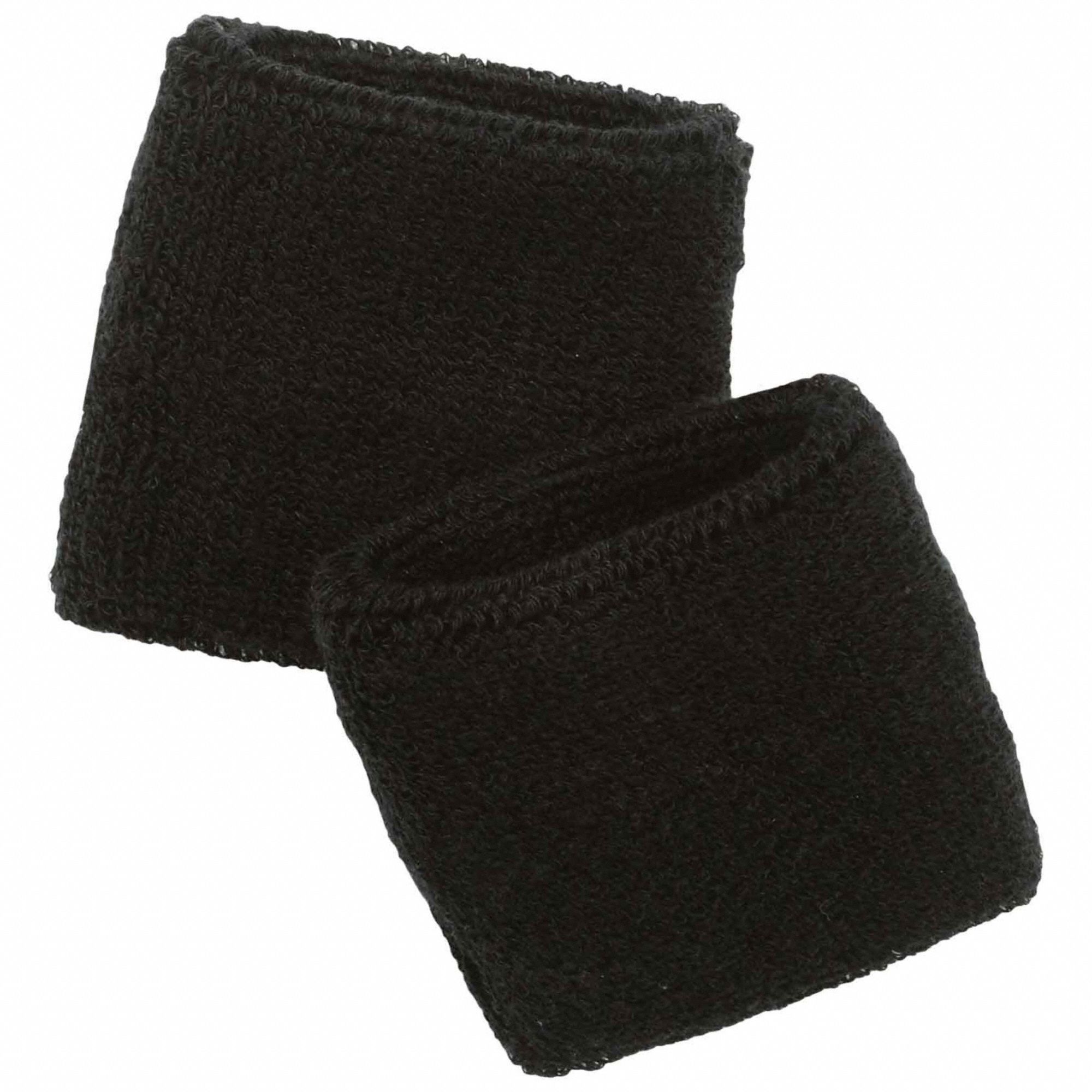 6550 WRISTBAND, BLACK, UNIVERSAL, 10 X 3¾ IN, TERRYCLOTH, EVAPORATIVE, ELASTIC