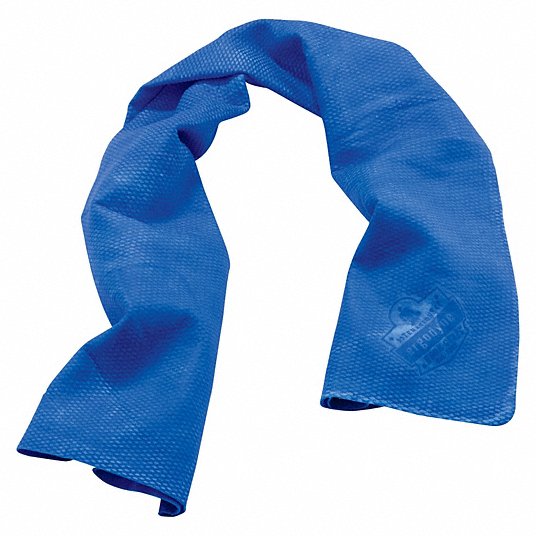CHILL-ITS BY ERGODYNE, Blue, Universal, Evaporative Cooling Towel -  2EMK6