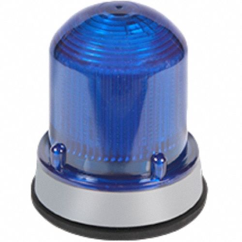 Warning Light: Blue, LED, 1/2 in Internal NPT/3/4 in External NPT, 120V AC