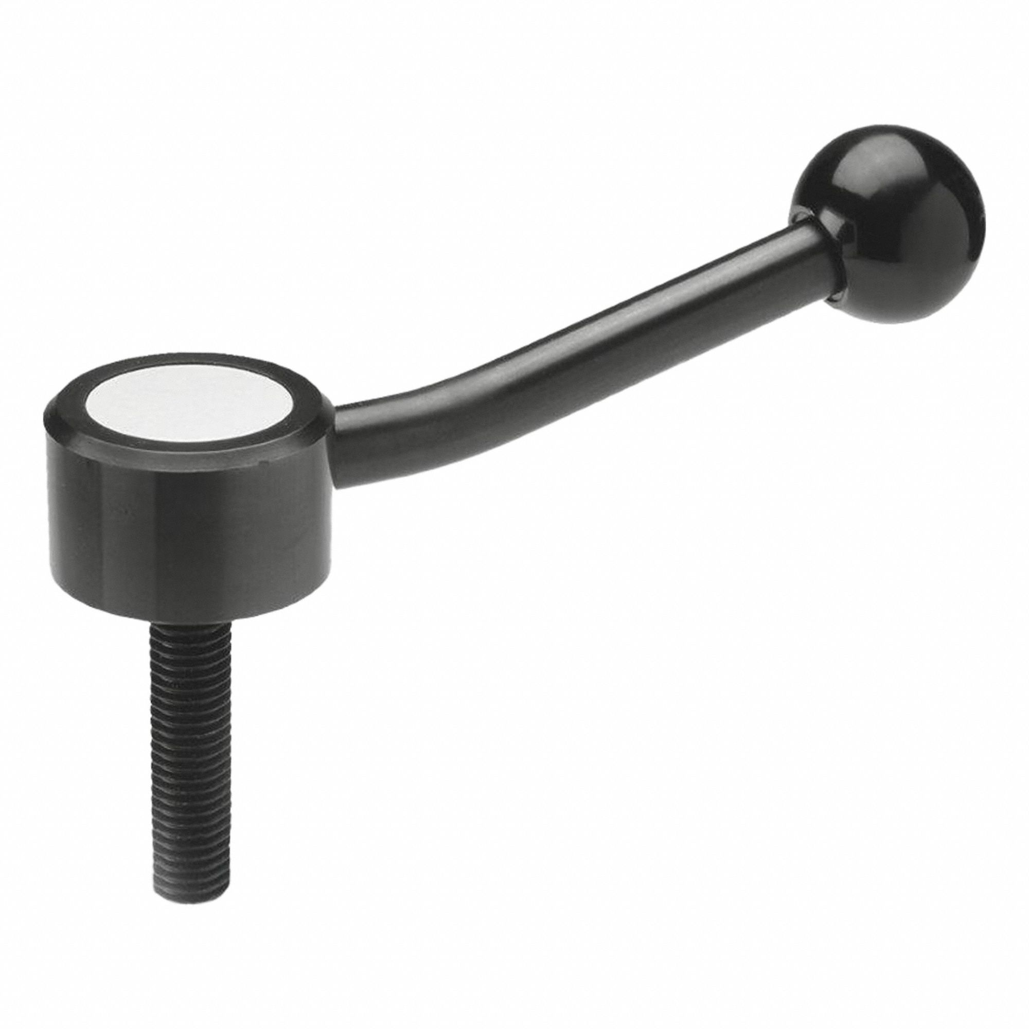 Flat Adjustable Tension Lever: Steel, 1/2"-13 Thread, 1.26 in Thread Lg, 5.12 in Lg