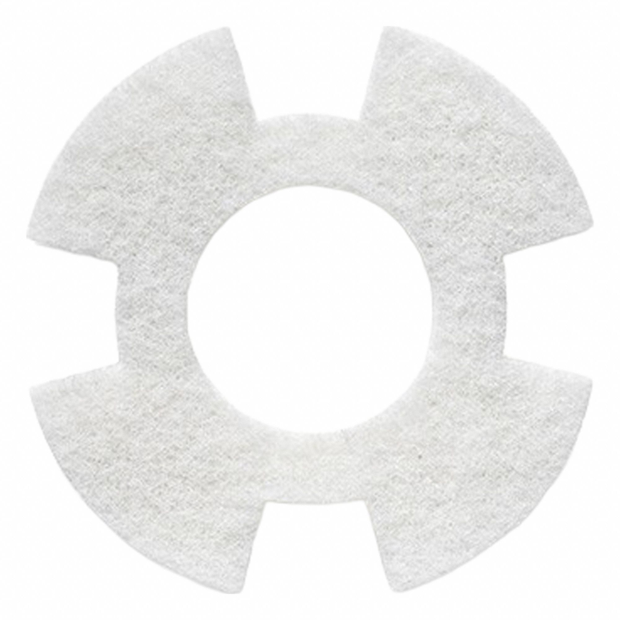 Scrubbing Pad 7 in dia White