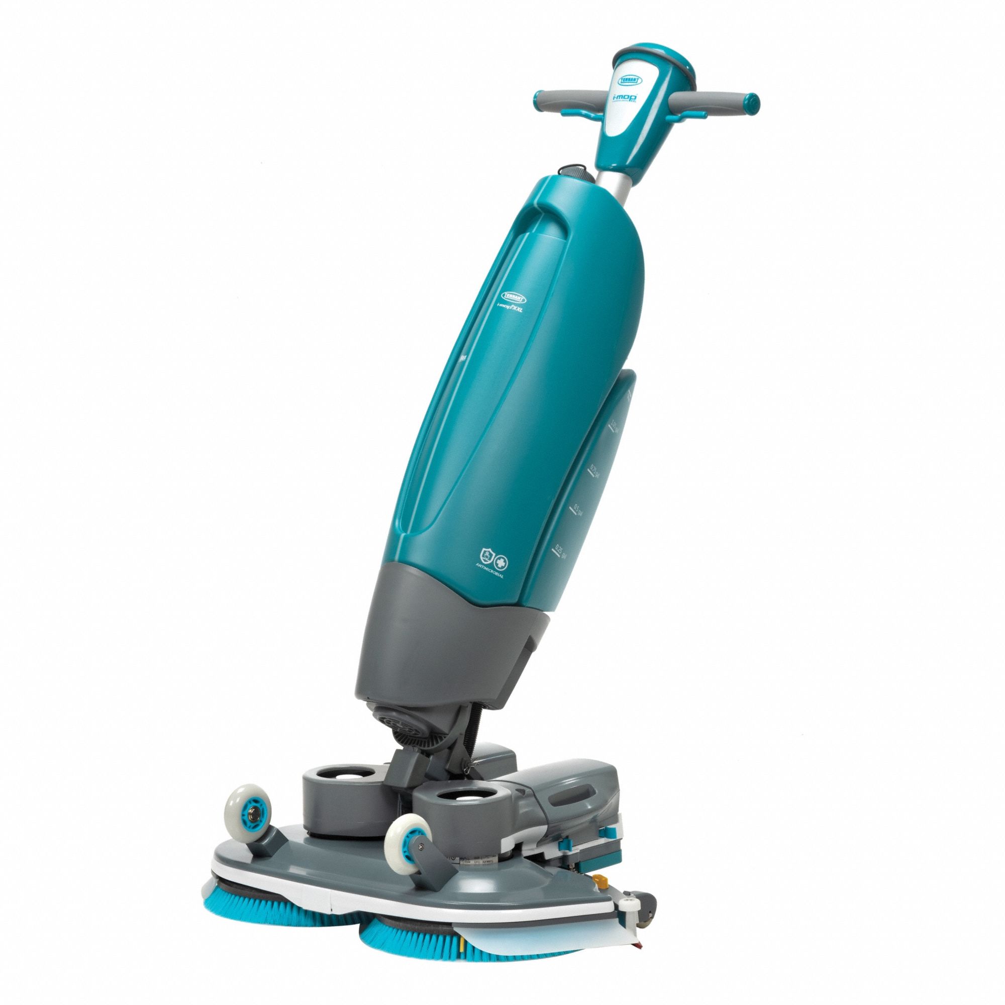 Floor Scrubber: Floor Scrubber, 24 1/8 in Machine Size, Disk Deck, 350 RPM Brush Speed - Max