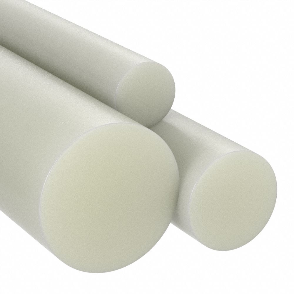 1-3/4 Low Density Polyethylene Plastic Rod 8 Length/Rod