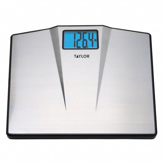 Taylor 550-lb Digital Silver Bathroom Scale in the Bathroom Scales