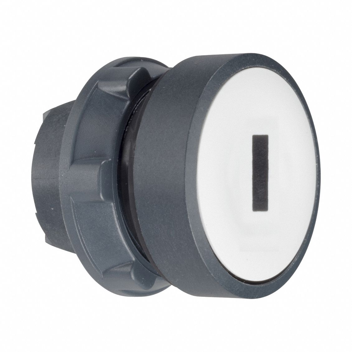 Flush Push Button: White, 22 mm Mounting Size, Non-Metallic, Momentary
