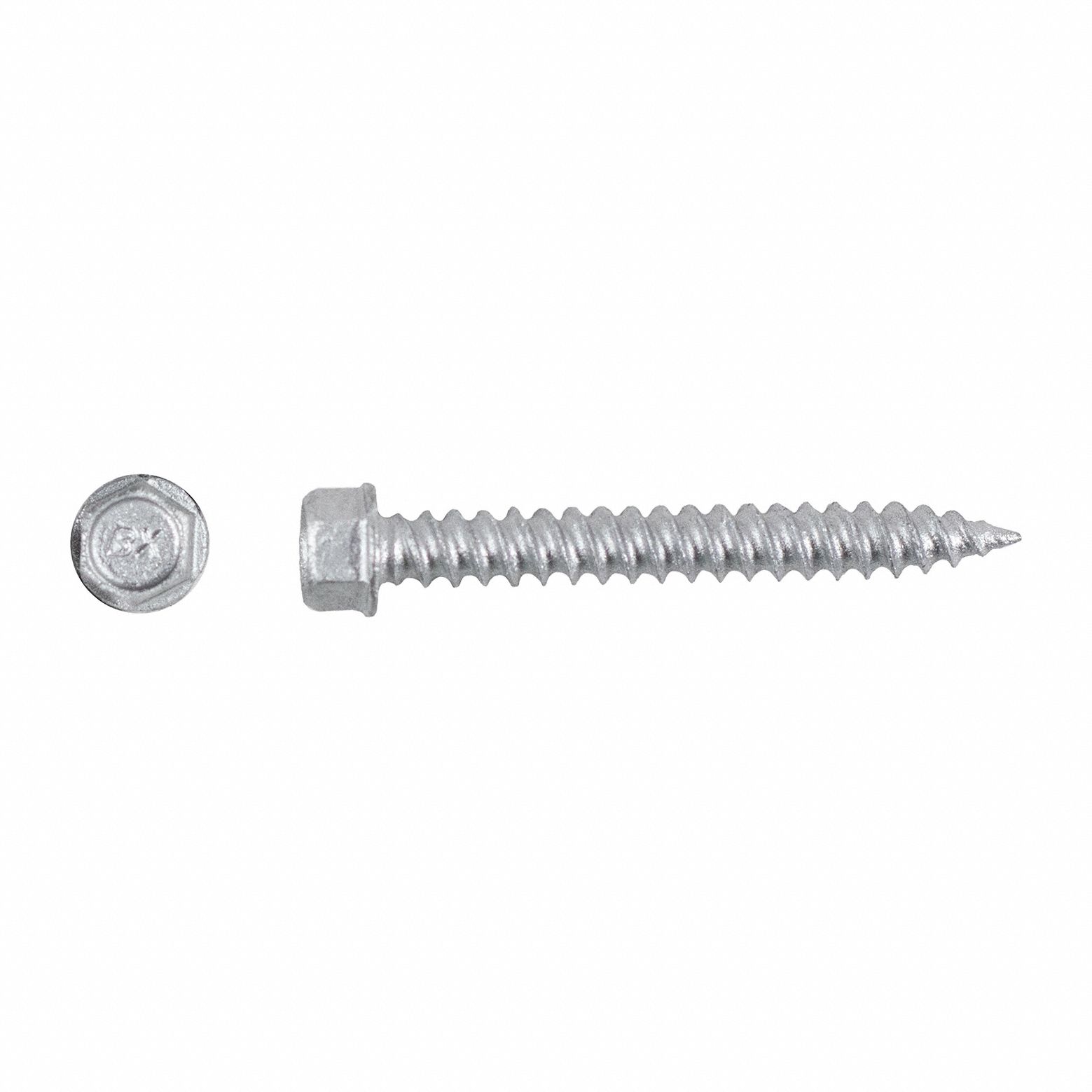 Self-Drilling Screw: #9 Size, 1 1/2 in Lg, Steel, Climaseal™, Hex Washer, External Hex, 4, 000 PK