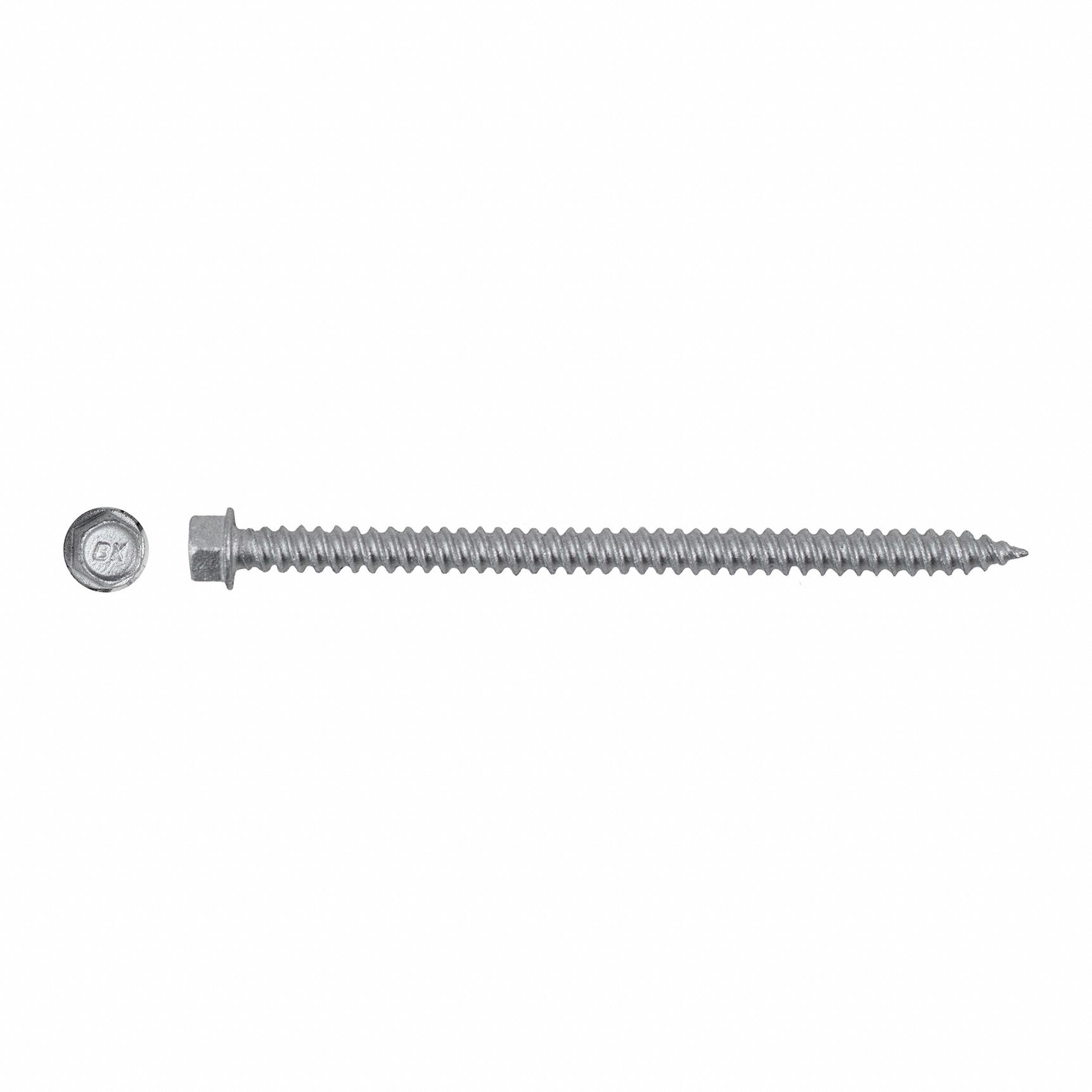 Self-Drilling Screw: #9 Size, 3 in Lg, Steel, Climaseal™, Hex Washer, External Hex, 1, 500 PK