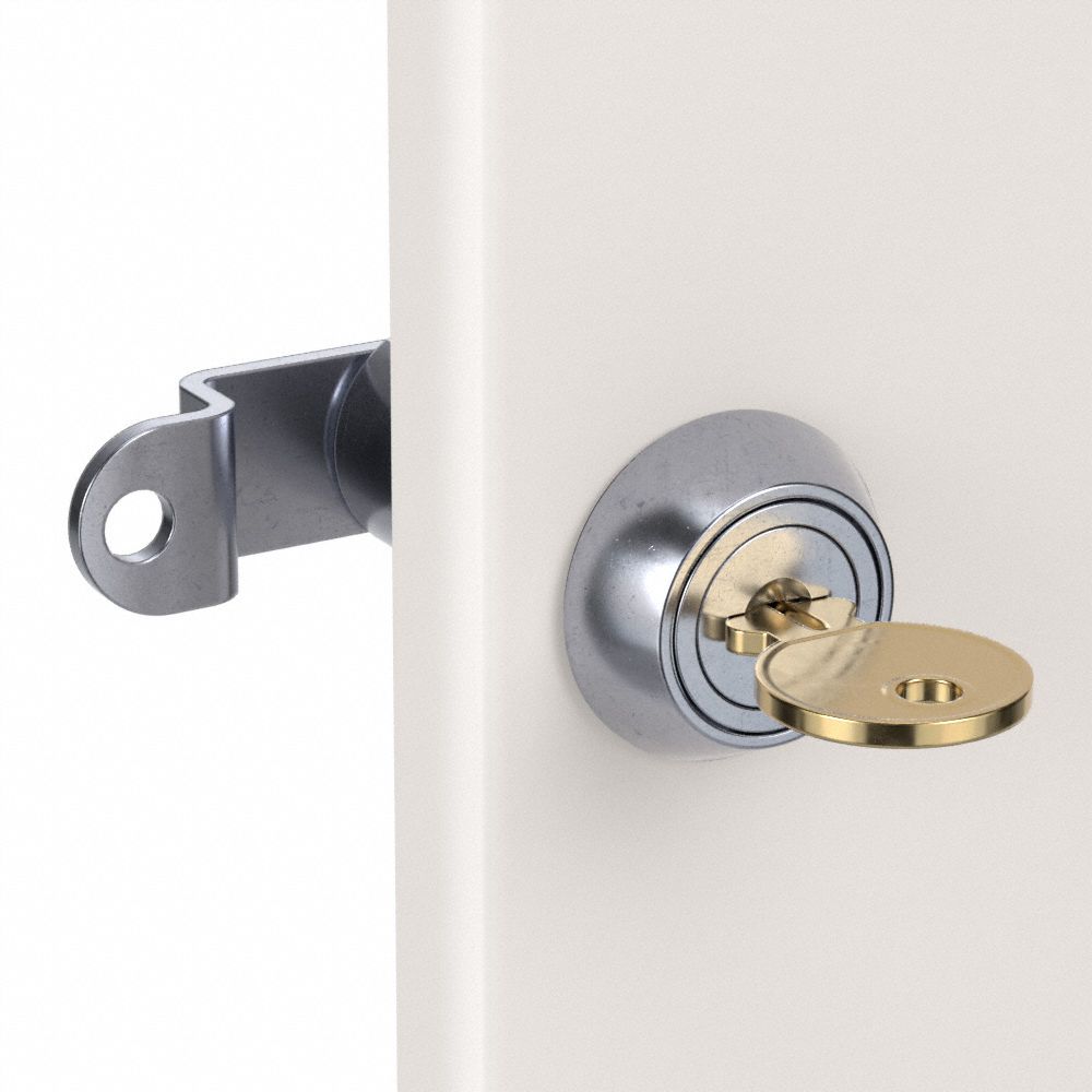 Keyed Different 2Pcs uxcell Cam Lock 1-1/2 Cylinder Long Cabinet Locks with No.1 Cam Fits on 1-3/8 Max Thick Panel