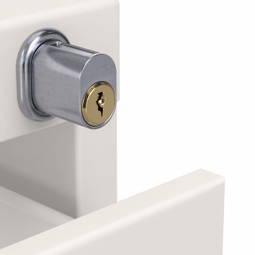 Purocean Keyed Different Drawer Lock Desk Lock Furniture Lock Cylinder Lock  for Cabinet Wardrobe Cupboard Toolbox Mailbox RV Compartment (Black, 6  Packs) 
