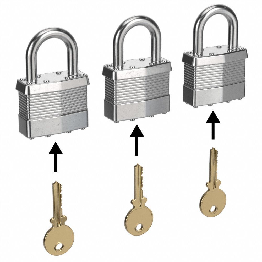 Keyed Padlocks & Padlock Keys Grainger Industrial Supply