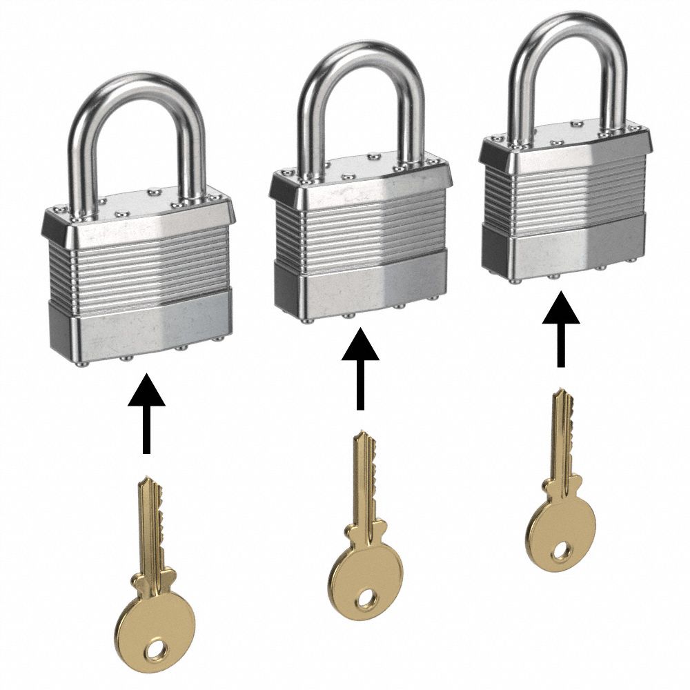 Lot of 2 American Lock Padlocks--H10--H 10- Keyed alike 2 Keys 