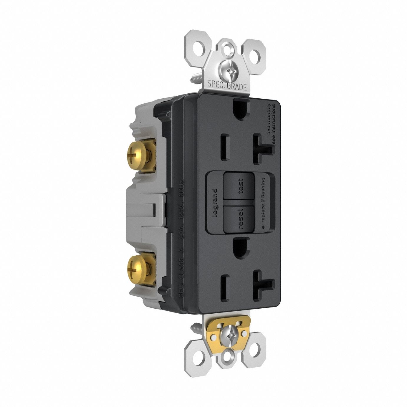 PowerInlet 20A 125VAC Graphite Plastic