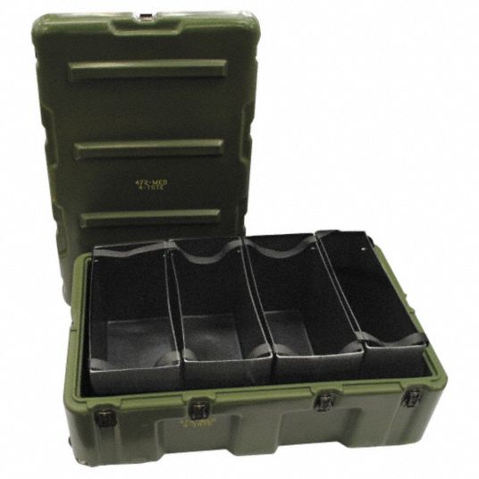 PELICAN, Medical Tote Case, Olive Drab Green, Medical Tote Case 12A015472MED4TOTE Grainger