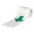 FLOOR MARKING TAPE, ARROW, SOLID, GREEN, NO LEGEND, 2 IN X 5 IN, 8 MIL THICKNESS, BRADY, B-514, 52 PK