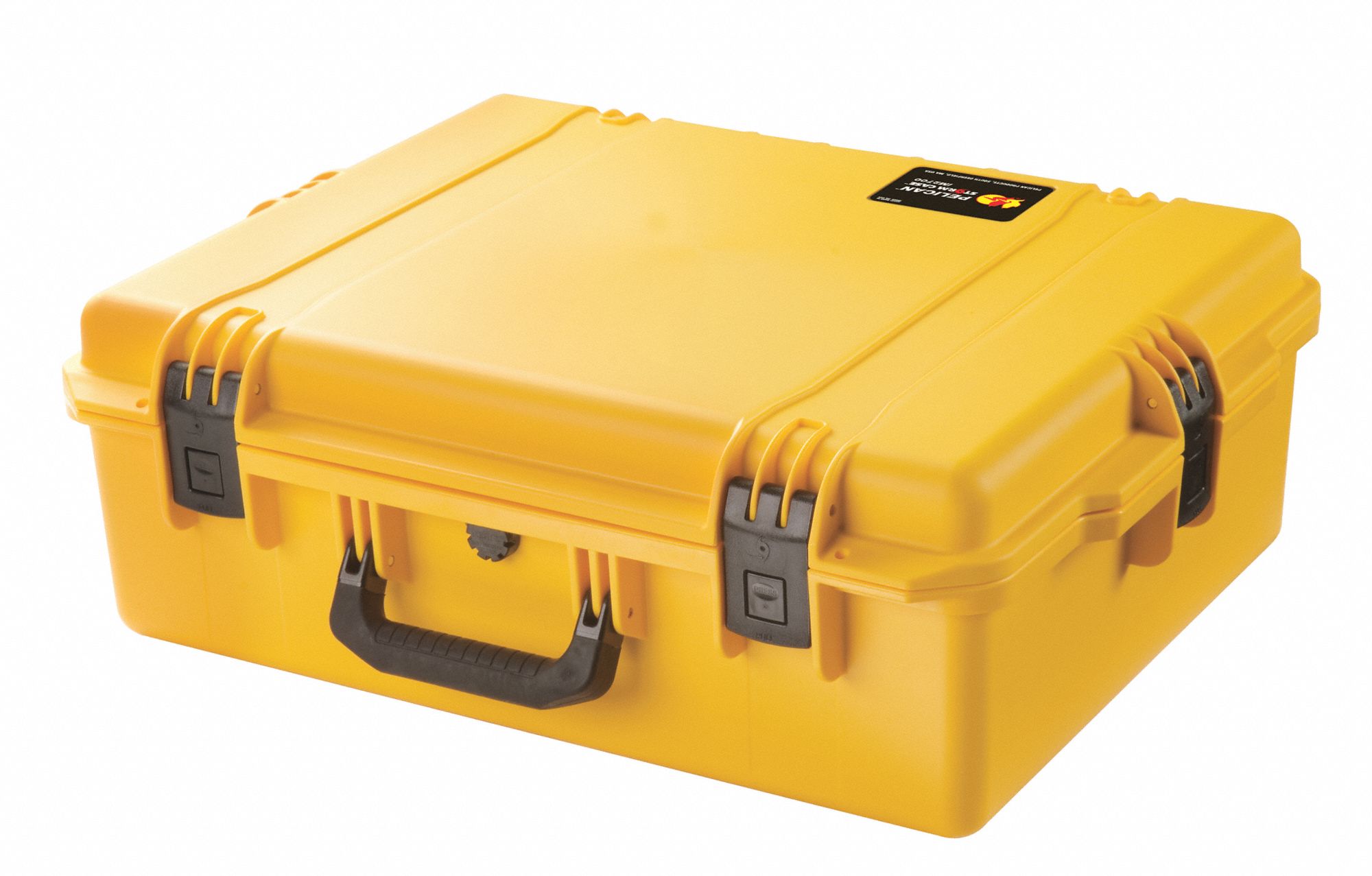 PROTECTIVE CASE, 17 X 22 X 8 IN INSIDE, YELLOW, STATIONARY, NO FOAM INCLUDED, 11 LB W