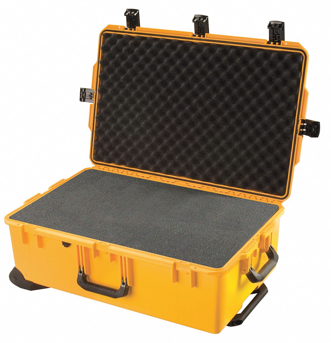 PROTECTIVE CASE, 18 IN X 29 IN X 10½ IN INSIDE, FLAT/PICK AND PLUCK, YELLOW, MOBILE