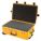 PROTECTIVE CASE, 18 IN X 29 IN X 10½ IN INSIDE, FLAT/PICK AND PLUCK, YELLOW, MOBILE