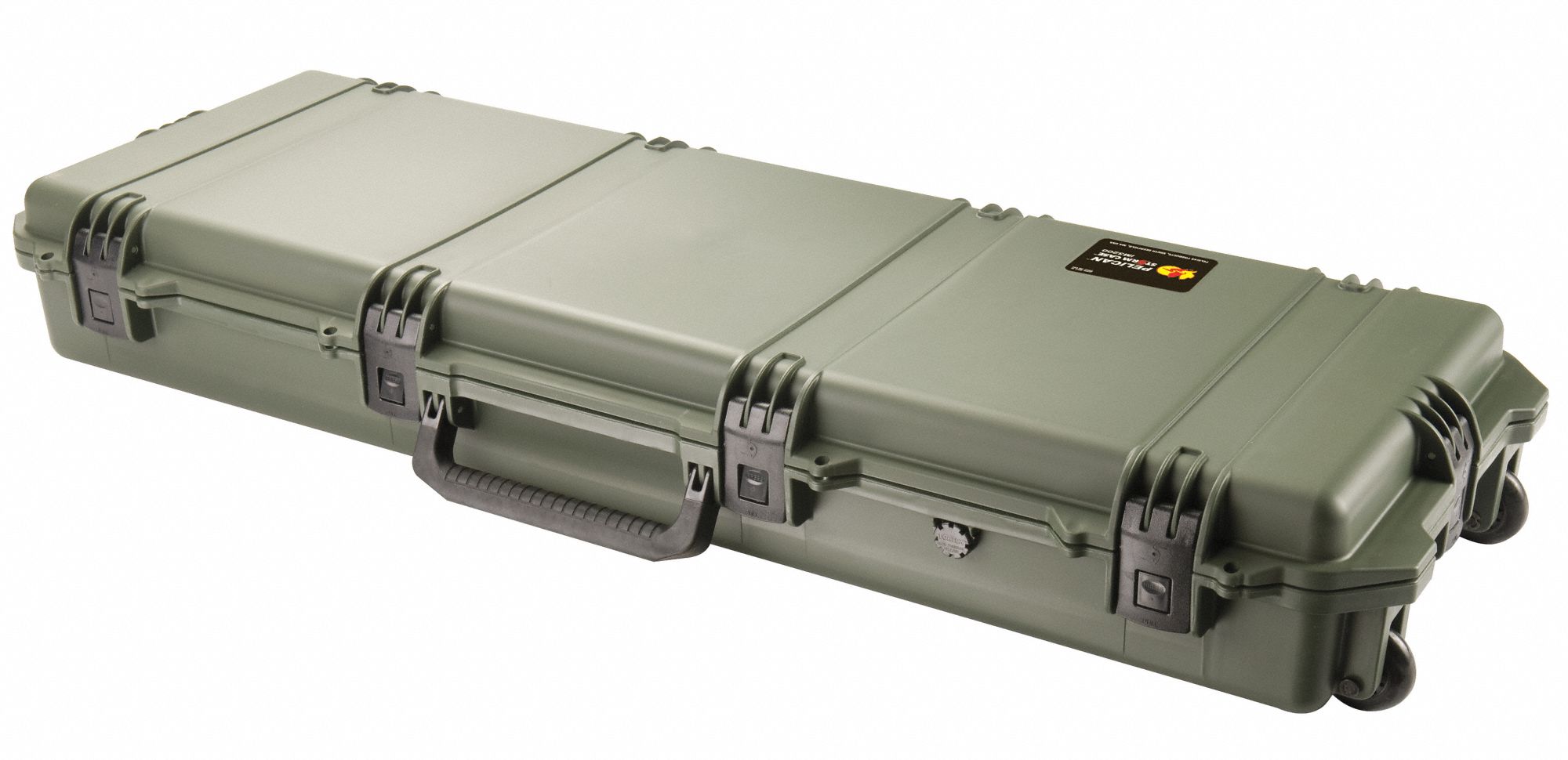 PROTECTIVE CASE, 14 IN X 44 IN X 6 IN INSIDE, BLACK, MOBILE, NO FOAM INCLUDED, 17 LB W