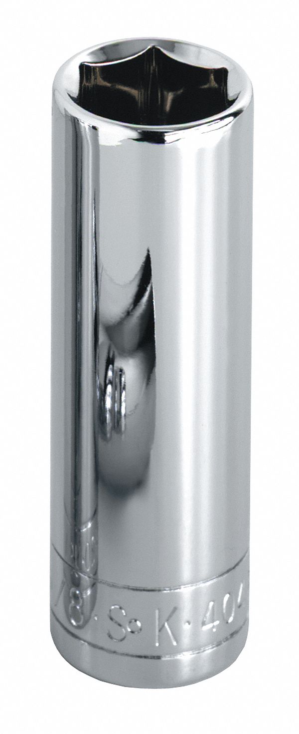 SOCKET,DEEP,3/8 IN DR,6 PT,3/8 IN
