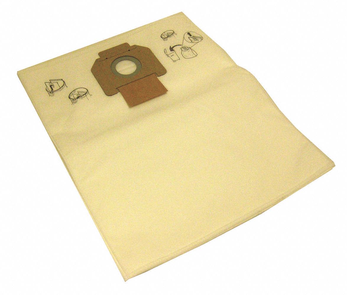 NILFISK Vacuum Bag, Fleece, 1Ply, Standard Bag Filtration Type, For