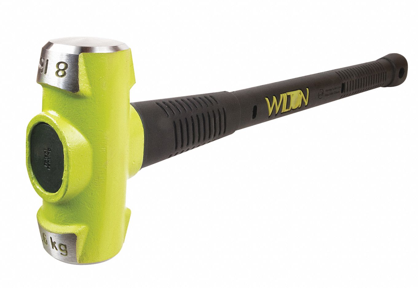 Sledge Hammer 8 lb 24 In Rubber/Steel