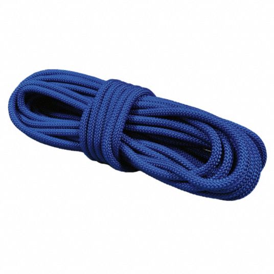 5/8 in Rope Dia, Blue, Rope - 12A623