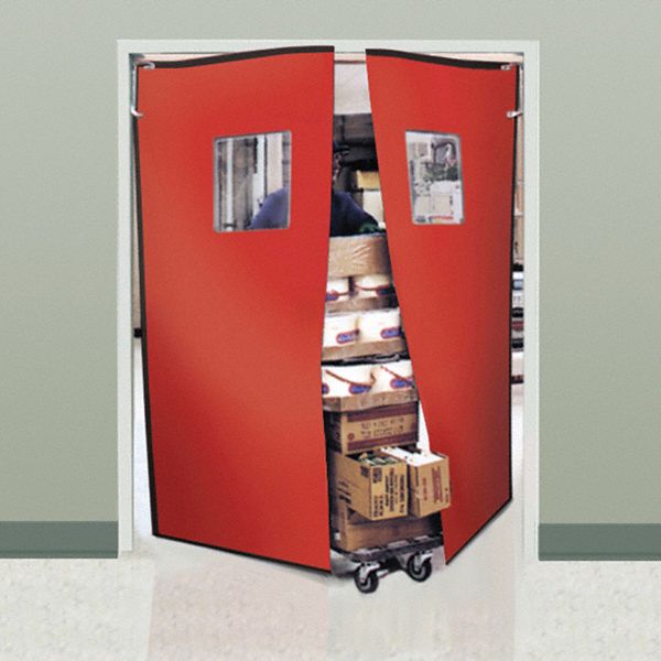 CHASE Swinging Door 2 Doors, 7 ft Door Wd, 8 ft Door Ht, Forest Green