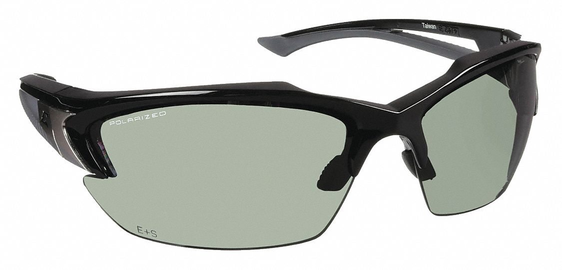 EDGE EYEWEAR, Polarized /AntiScratch, Wraparound Frame, Polarized Safety Glasses 12A774