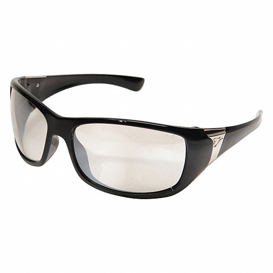 YC111AR Civetta Black Safety Glasses w/ Anti-Refl Clear Lens EDGE EYEWEAR 