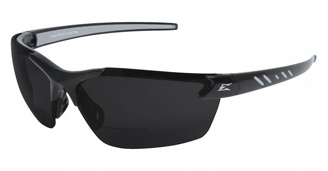 EDGE EYEWEAR Gray ScratchResistant Safety Reading Glasses, +2.0