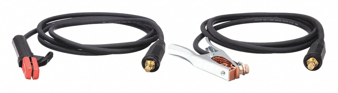 Stick Electrode Holder and Cable: #2/0, 10 ft