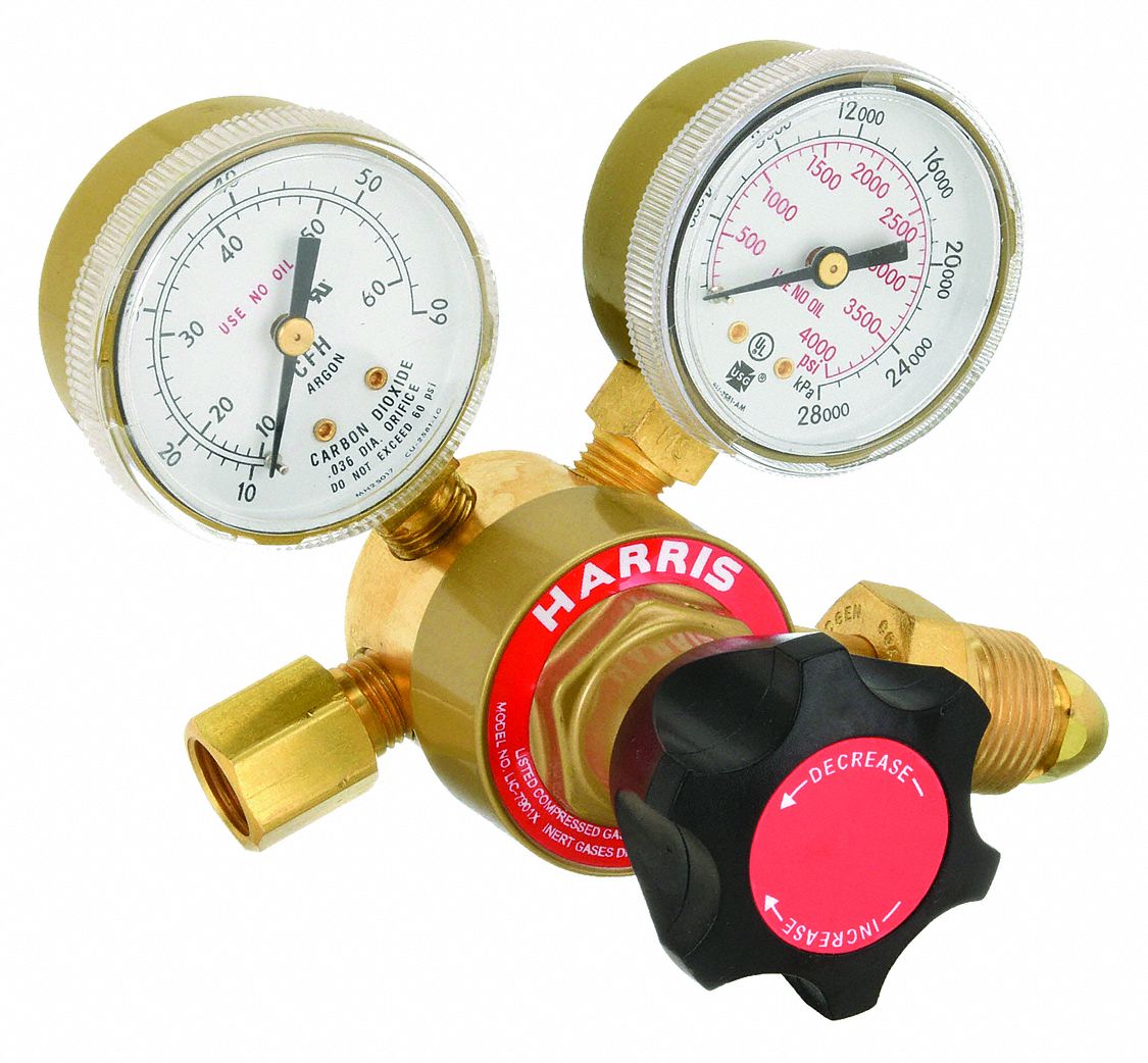 HARRIS INDUSTRIES GAS REGULATOR KIT, CGA 580 INLET, ⅝