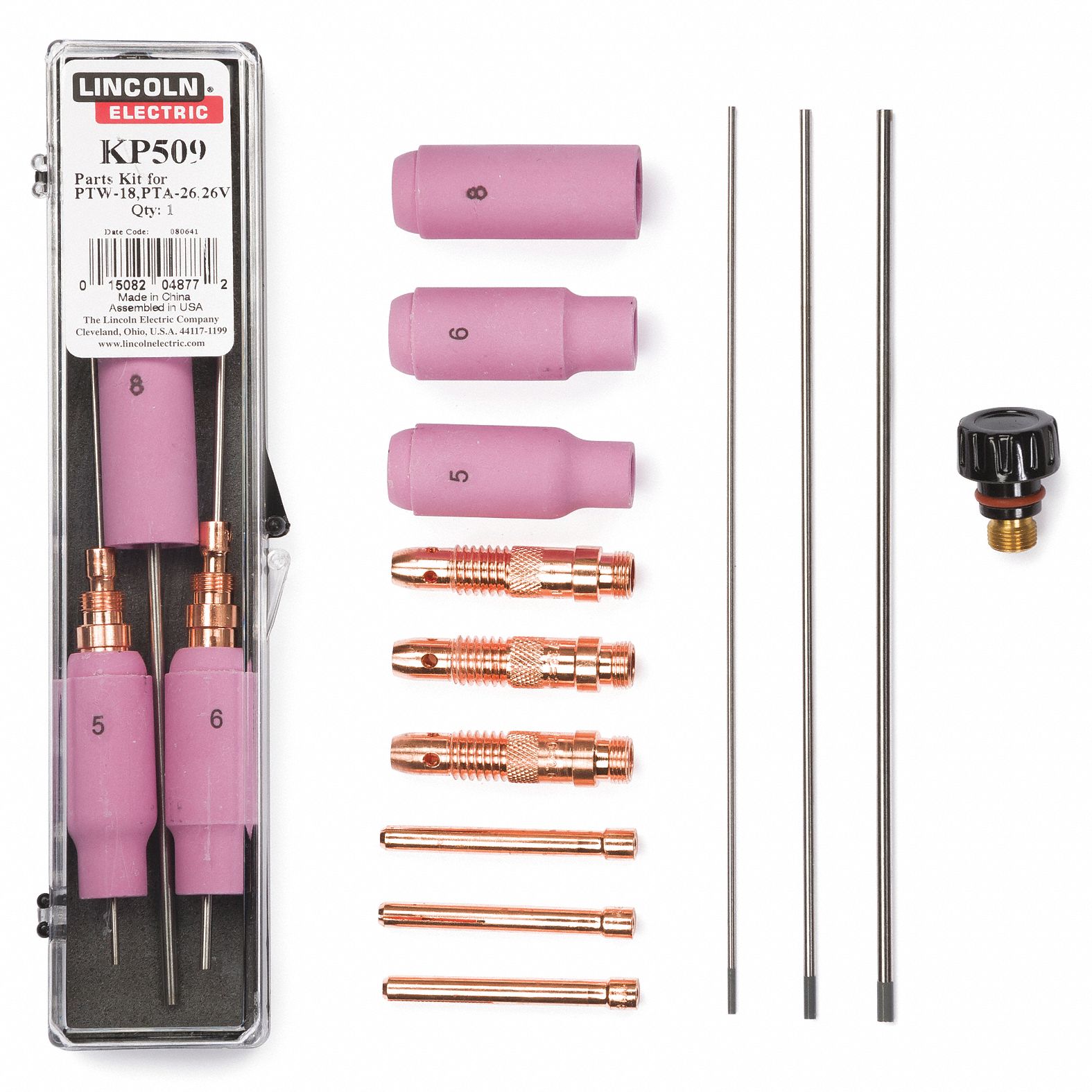 Lincoln Electric For 18 26 Series Tig Consumables Kit 12c052 Kp509