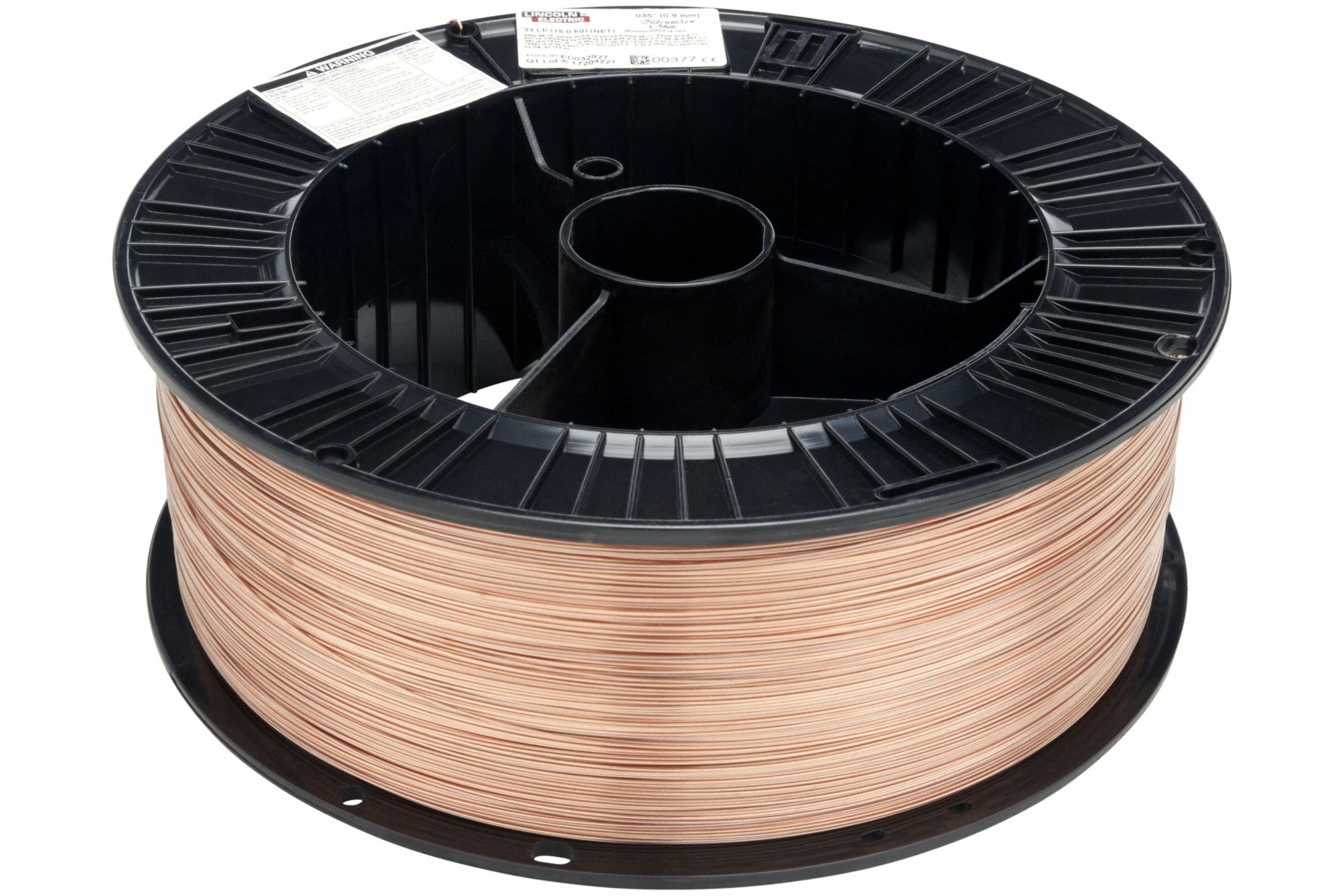 MIG Welding Wire: Carbon Steel, ER70S-6, 0.035 in, 33 lb, Plastic Spool,  SuperArc L-56