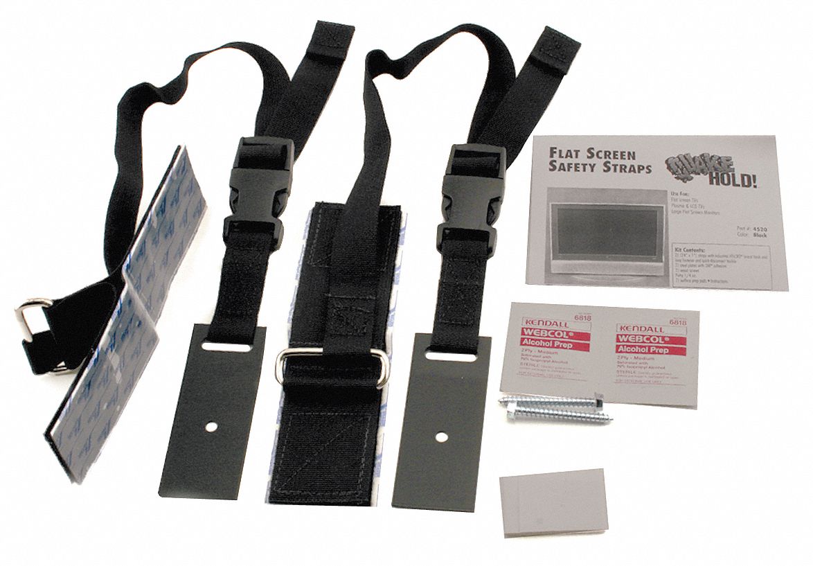 Flat Screen Safety Strap Black