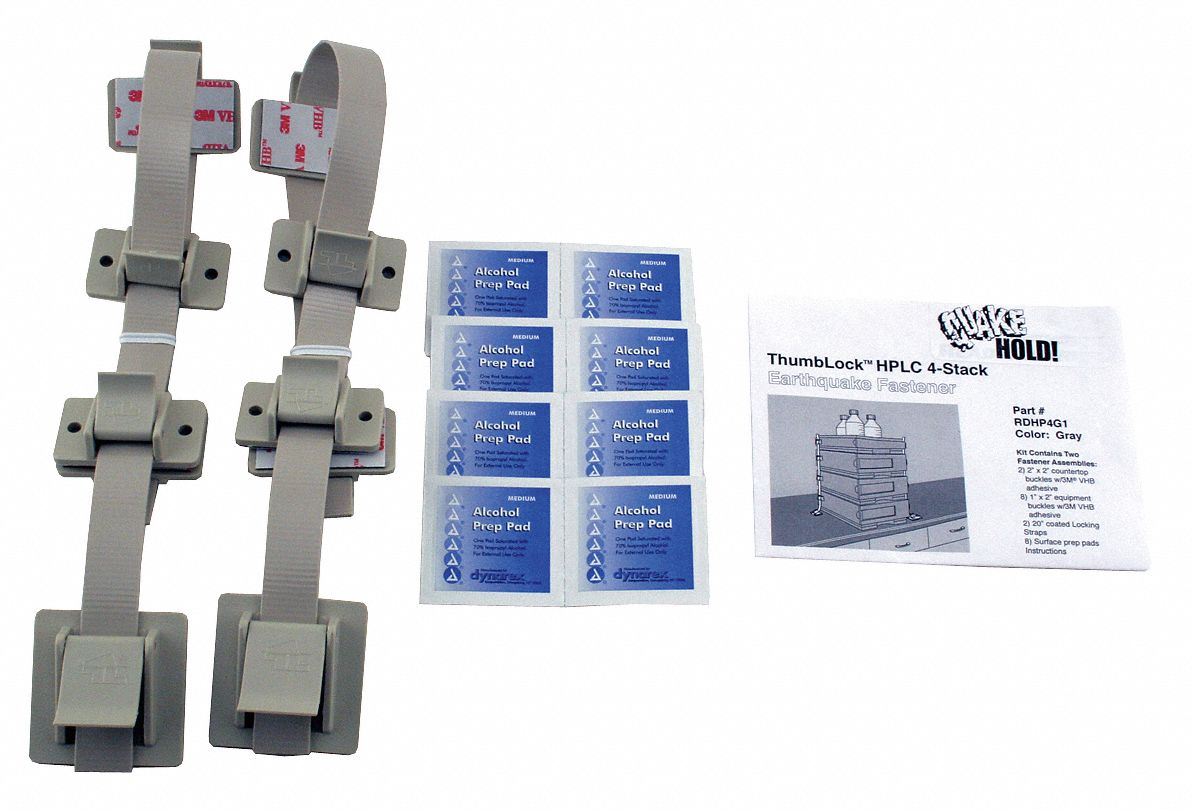 HPLC 4-Stack Fastener Kit: Nylon, Item to Item Bracing, Screw (Fixture) /Adhesive (Surface) Mount