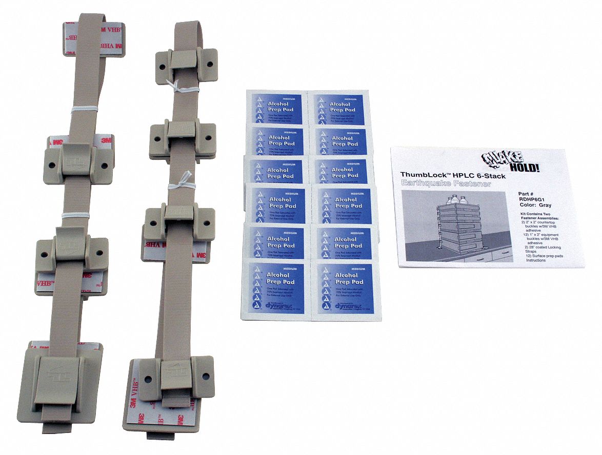 HPLC 6-Stack Fastener Kit: Nylon, Item to Item Bracing, Screw (Fixture) /Adhesive (Surface) Mount