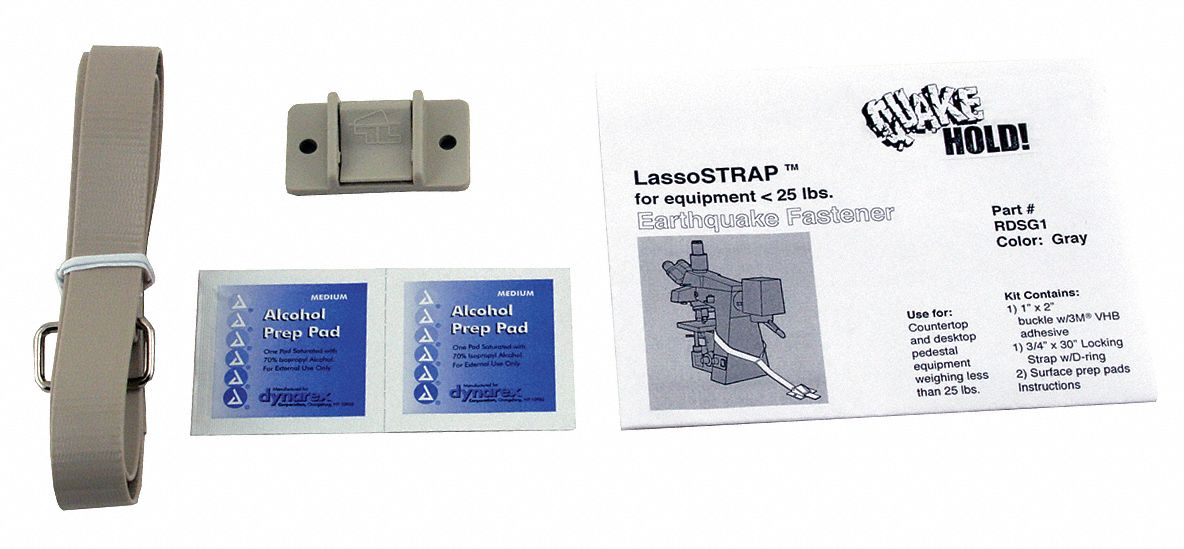 Lasso Strap Fastener: 25 lb Wt Capacity, Nylon, Item to Item Bracing