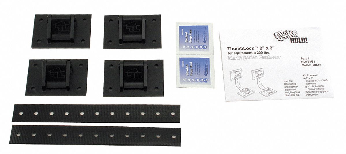 Equipment Fastener: 200 lb Wt Capacity, Nylon, Item to Item Bracing