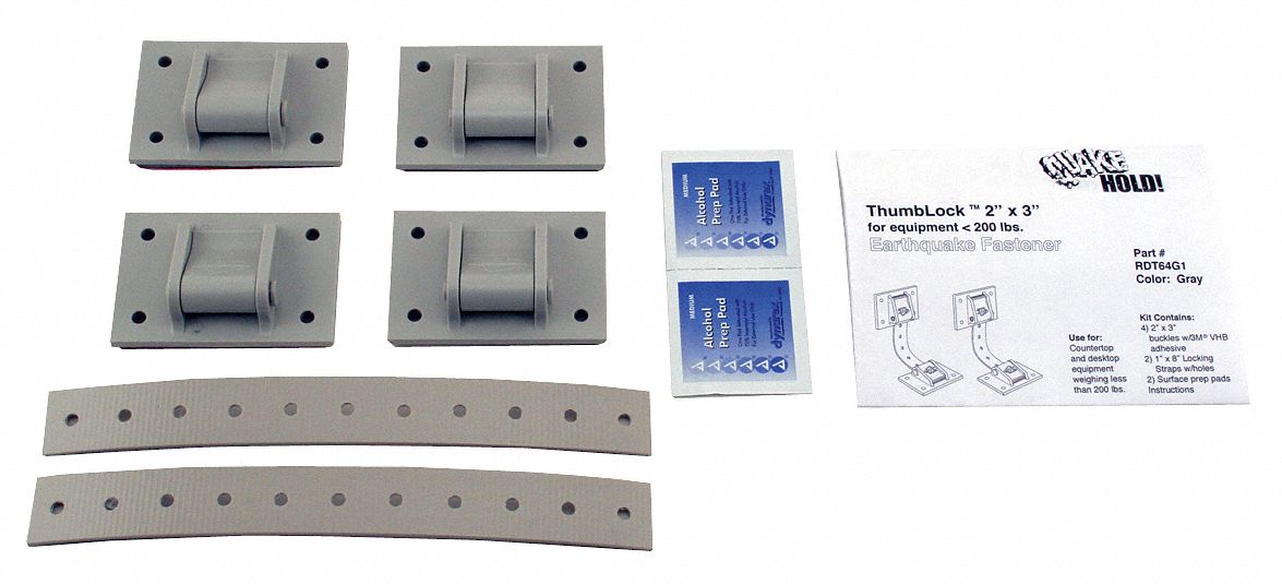 Equipment Fastener: 200 lb Wt Capacity, Nylon, Item to Item Bracing