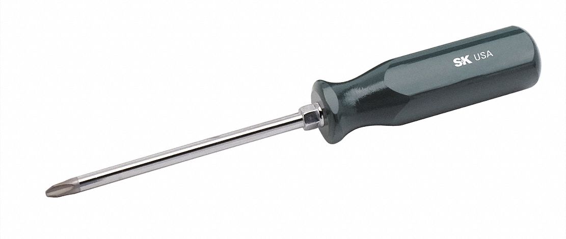 Screwdriver, Phillips, #3x6", Round w/Hex