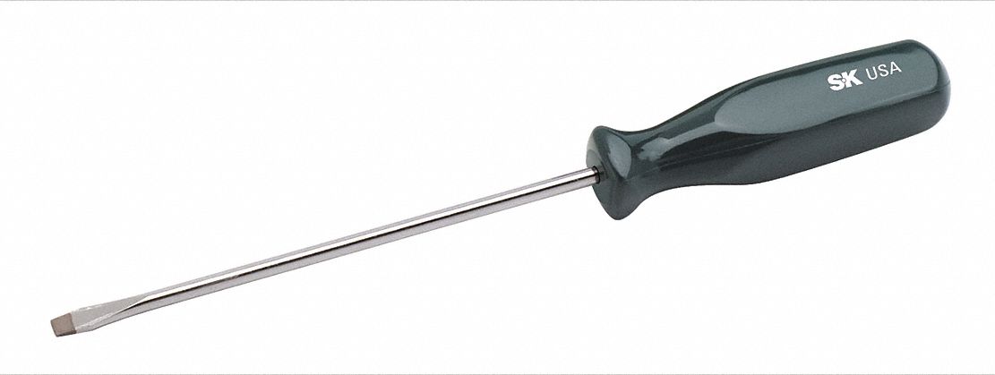 Screwdriver, Slotted, 3/16x6",