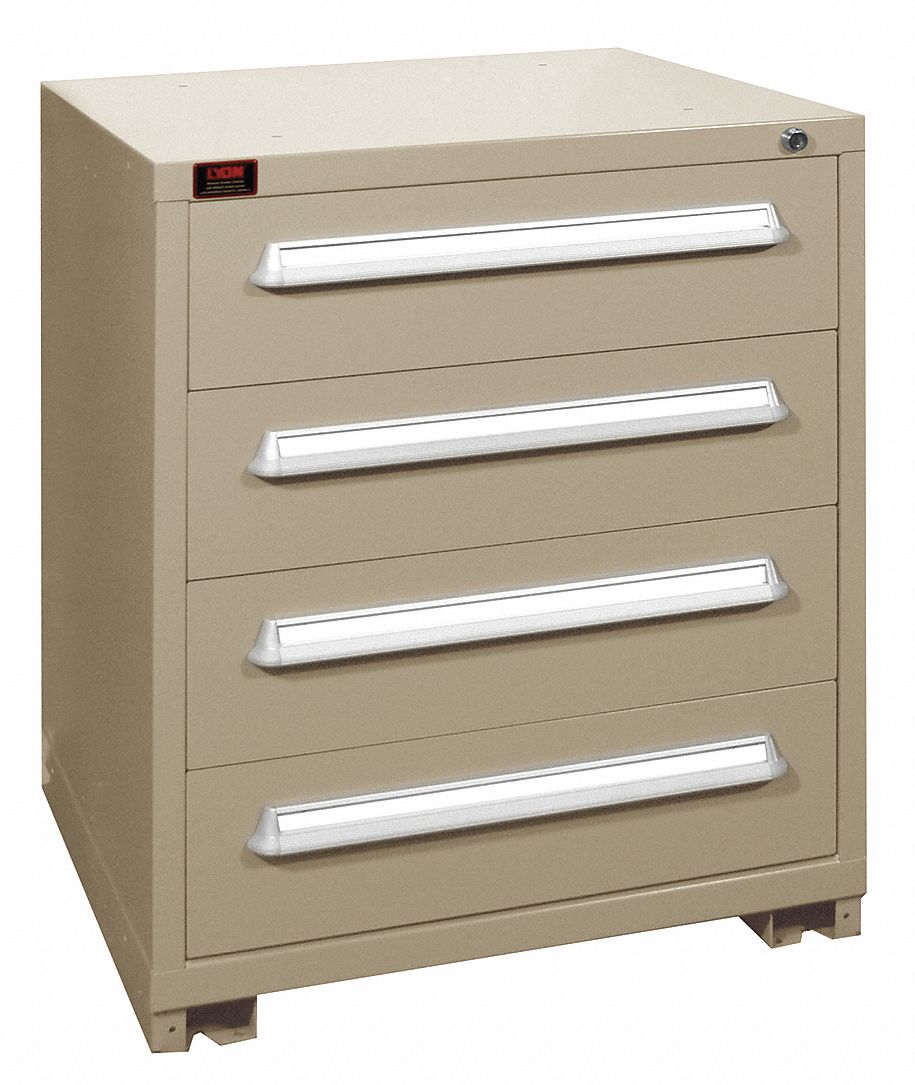 Lyon Stationary Desk Or Table Height Modular Drawer Cabinet 4