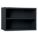 OVERHEAD CABINET, 45 IN X 27¾ IN X 31 IN, 2 FIXED SHELVES, BLACK, ASSEMBLED, BLACK