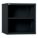 OVERHEAD CABINET, 30 IN X 27¾ IN X 31 IN, 2 FIXED SHELVES, BLACK, ASSEMBLED, BLACK