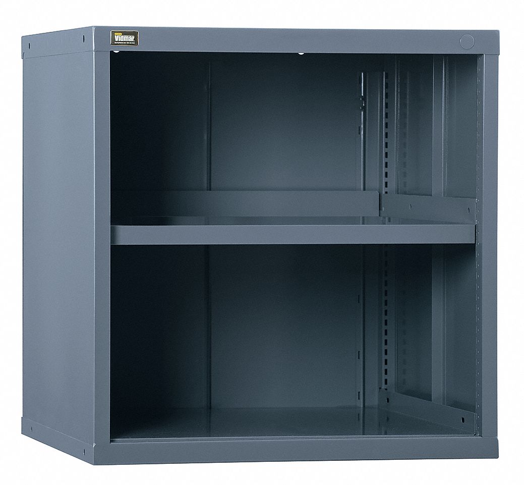 OVERHEAD CABINET, 30 IN X 27¾ IN X 31 IN, 2 FIXED SHELVES, GREY, ASSEMBLED, GREY, SHELVES