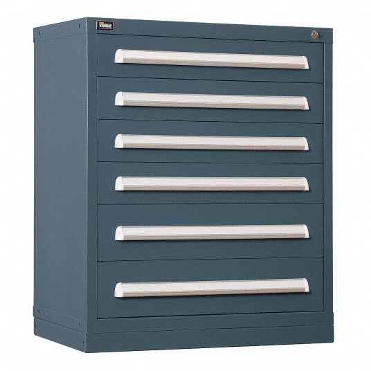 VIDMAR, 30 in x 27 3/4 in x 37 in, 6 Drawers, Modular Drawer Cabinet ...