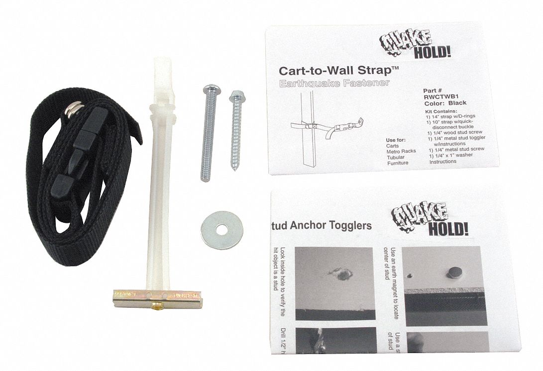 12C841 - Cart-to-Wall Strap Black