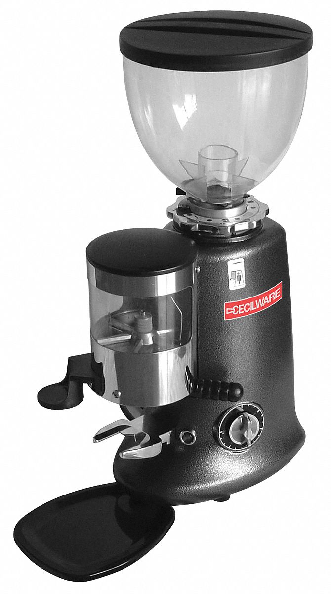 GRINDMASTERCECILWARE CORP. Espresso Grinder, Single Hopper, 0.6 lb, Black, Steel 12D176HC600